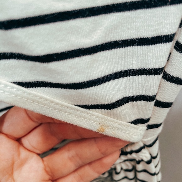 Striped, cross-back skater dress - Picture 5 of 5